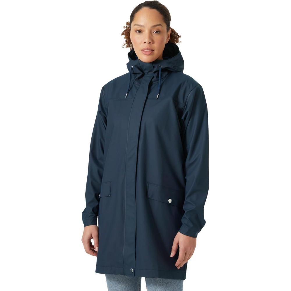 imageHellyHansen womens Moss Rain Coat597 Navy
