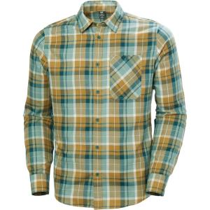 Helly-Hansen Aker Flannel Long Sleeve Shirt for Men – Classic, Soft & Durable Plaid Shirt for Casual & Outdoor Wear(787 Lynx Coast Plaid)