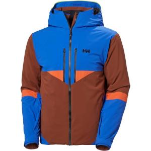 Helly-Hansen Kvitfjell Race Ins Jacket: Men’s Skiing Jacket with HELLY TECH, 4-Way Stretch, Articulated Sleeves, Waterproof(301 Iron Oxide)