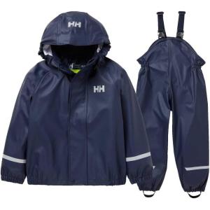 Helly-Hansen Unisex Kids Bergen 2.0 Pu Rainset(598 Navy)