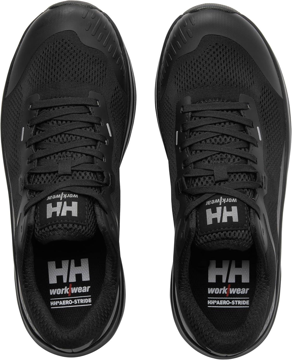 imageHellyHansen Barcode Low EH Work Shoes Lightweight SlipResistant Sneaker Cushioned Midsole ampamp Breathable Shoe Uppers990 Black