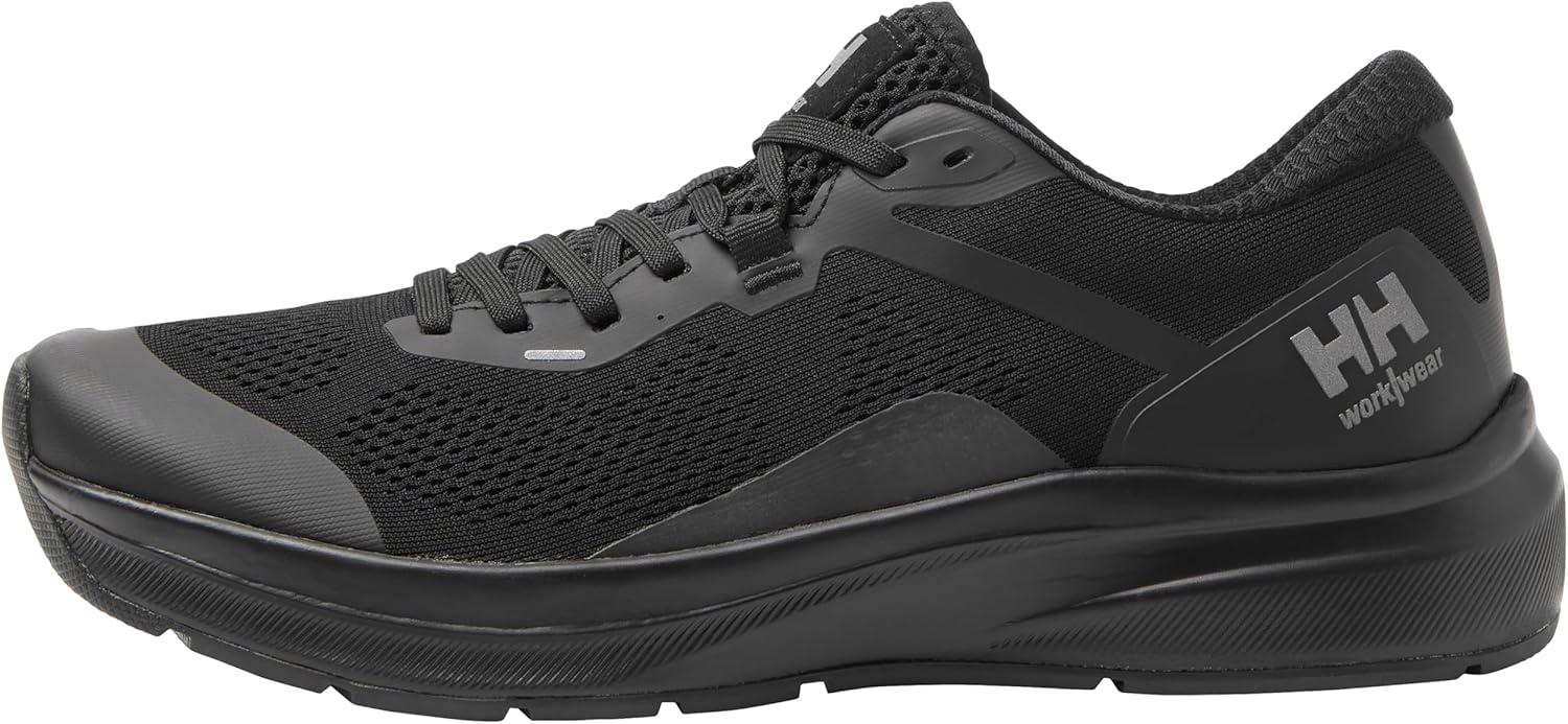 imageHellyHansen Barcode Low EH Work Shoes Lightweight SlipResistant Sneaker Cushioned Midsole ampamp Breathable Shoe Uppers990 Black
