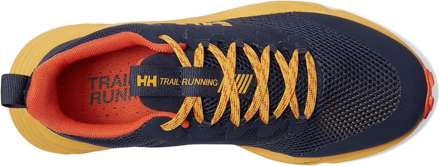 imageHellyHansen Mens Featherswift 2 TR Running Shoes Lightweight Breathable HighPerformance Trail Sneakers597 NavyGolden Glow