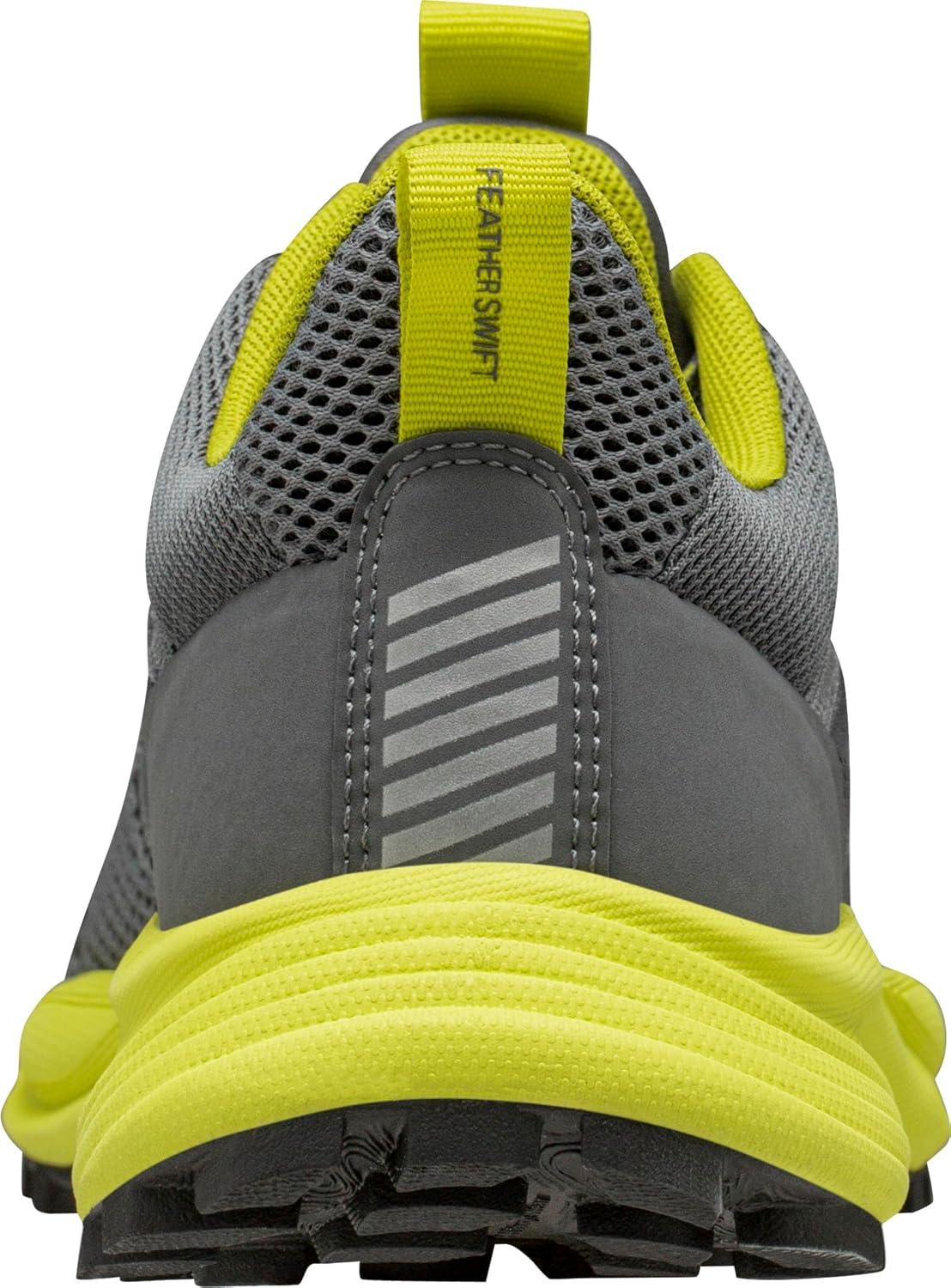 imageHellyHansen Mens Featherswift 2 TR Running Shoes Lightweight Breathable HighPerformance Trail Sneakers964 CharcoalSweet Lime