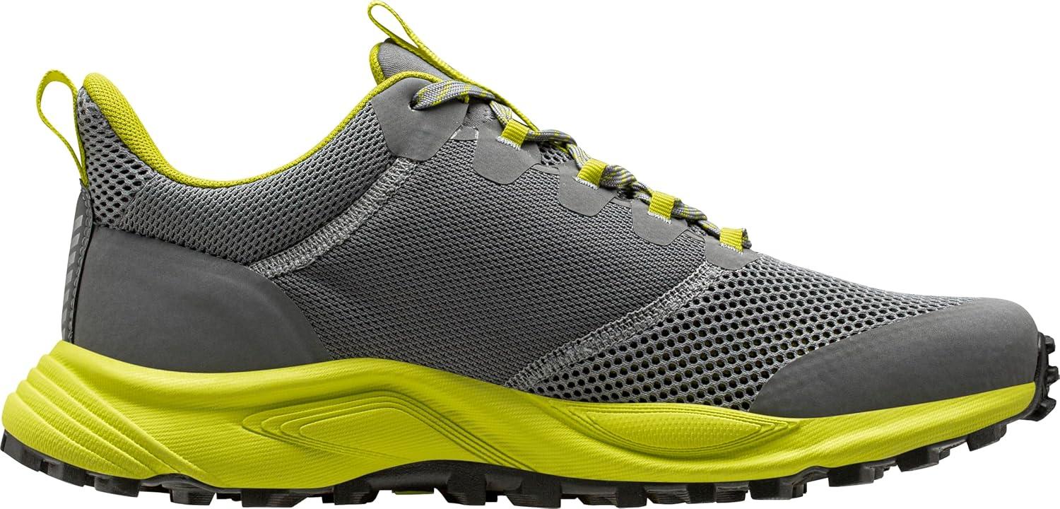 imageHellyHansen Mens Featherswift 2 TR Running Shoes Lightweight Breathable HighPerformance Trail Sneakers964 CharcoalSweet Lime