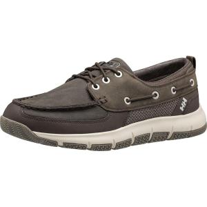 Helly-Hansen Mens Newport F-1 Deck Sailing Shoes, 713 Coffee Bean/Cream, 7.5