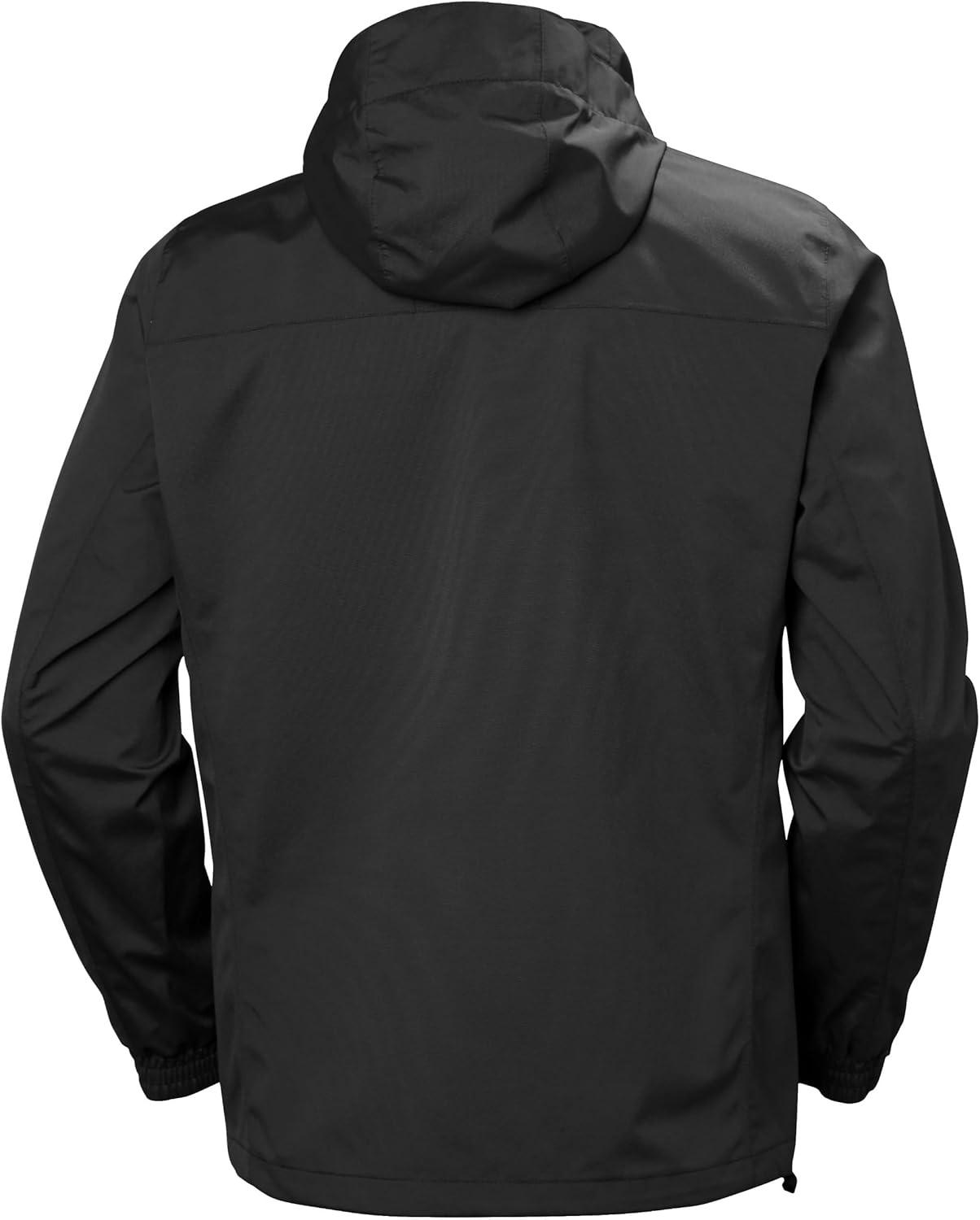 imageHelly Hansen Mens Dubliner Jacket Waterproof Windproof Breathable Shell Rain Coat with Packable Hood990 Black