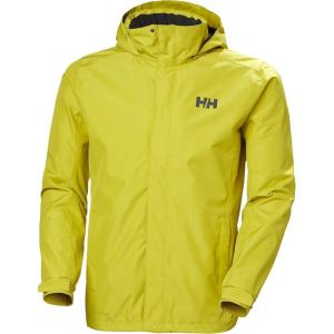 Helly Hansen Men’s Dubliner Jacket Waterproof, Windproof, Breathable Shell Rain Coat with Packable Hood(426 Warm Olive)