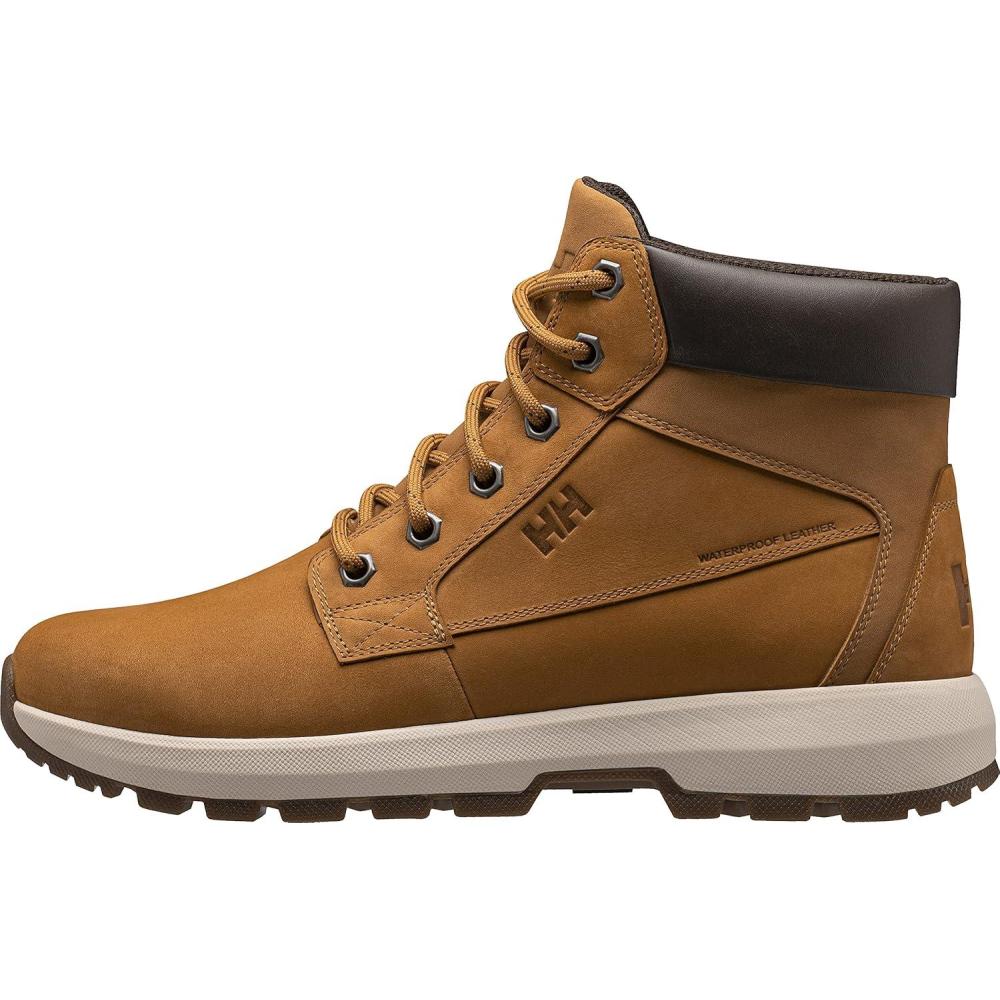 imageHellyHansen Mens Bowstring Primaloft Waterproof Leather Winter Boot726 Honey WheatCream