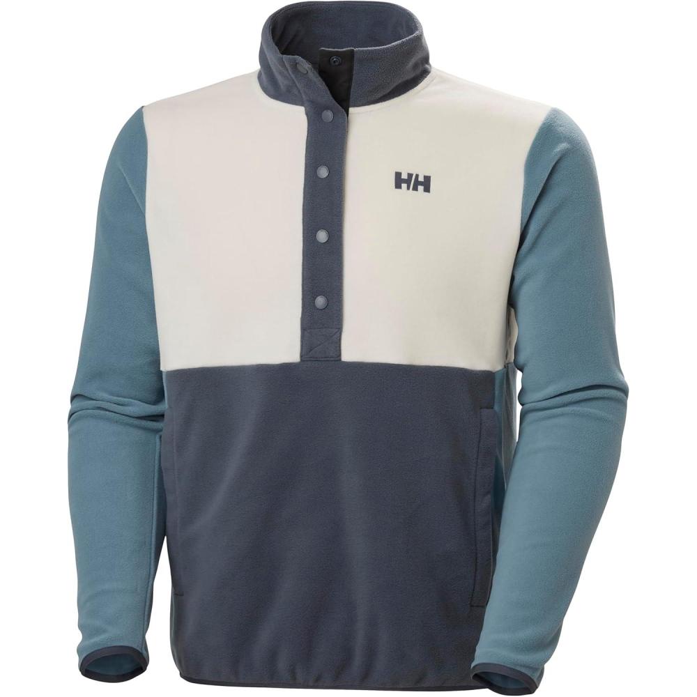 imageHellyHansen Daybreak Snap Pullover  Mens Lightweight Sweatshirt Breathable ampamp Stylish Sportswear Versatile Outdoor Layer601 Washed Navy