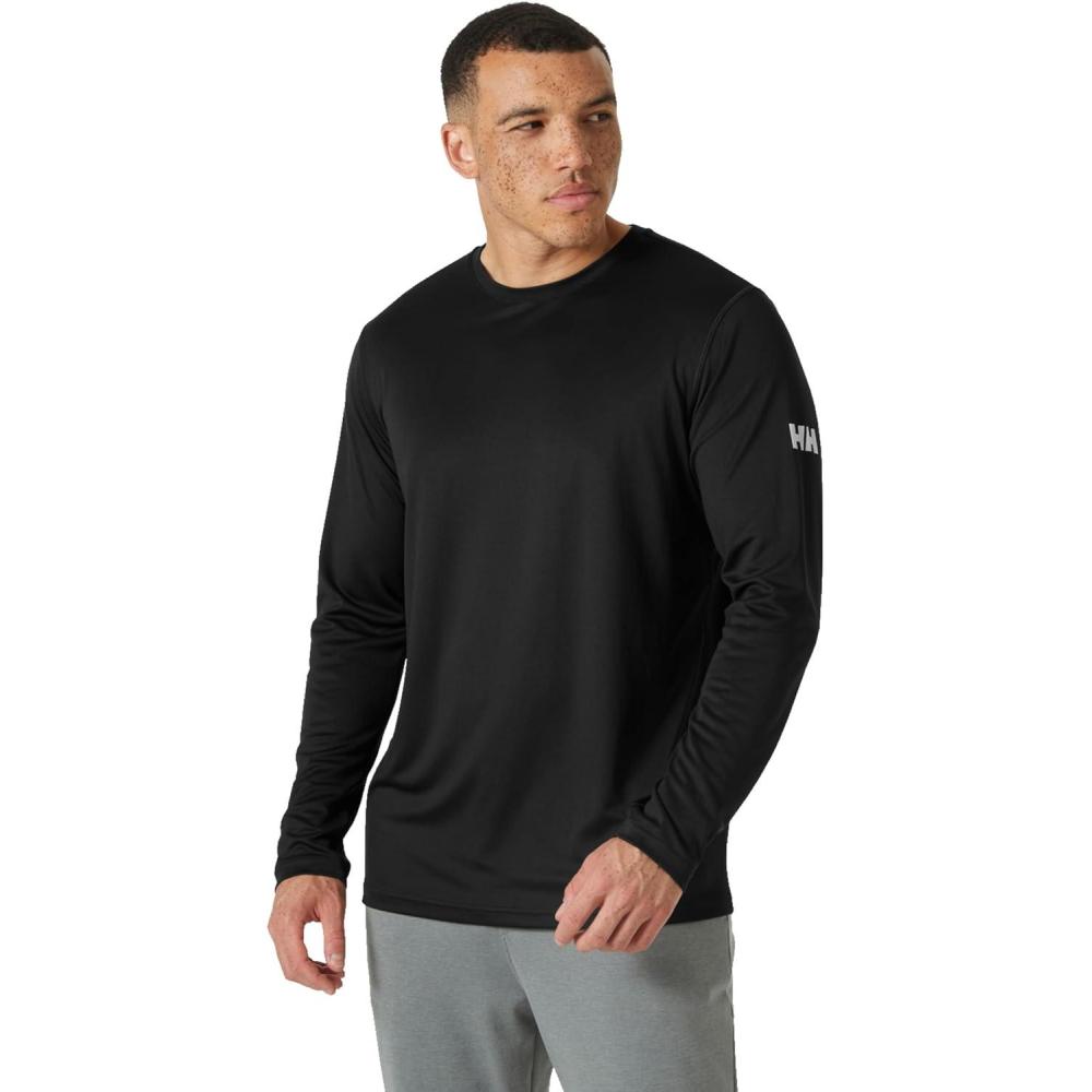 imageHellyHansen Mens Hh Tech Crew Ls 20980 Ebony