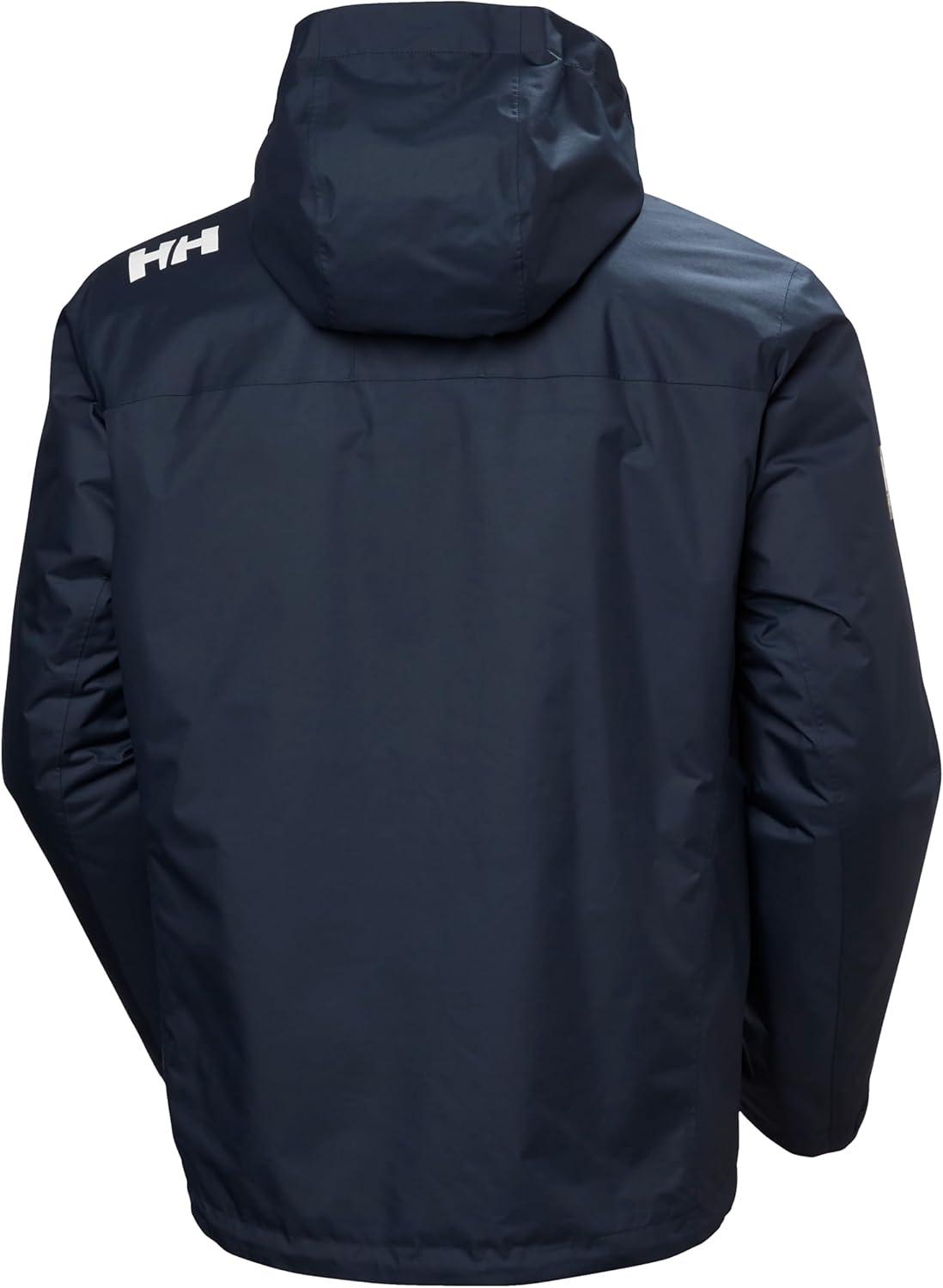 imageHellyHansen Crew Hooded Midlayer 20 Waterproof Jackets for Men with Insulated Windproof Sailing Fabric and Packable Hood