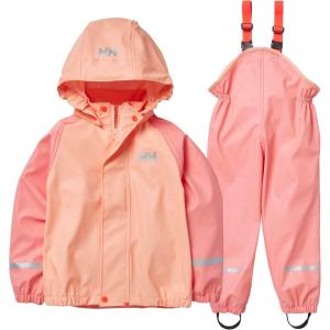 Helly-Hansen boys Bergen 2.0 Pu Rainset(066 Coral Almond)