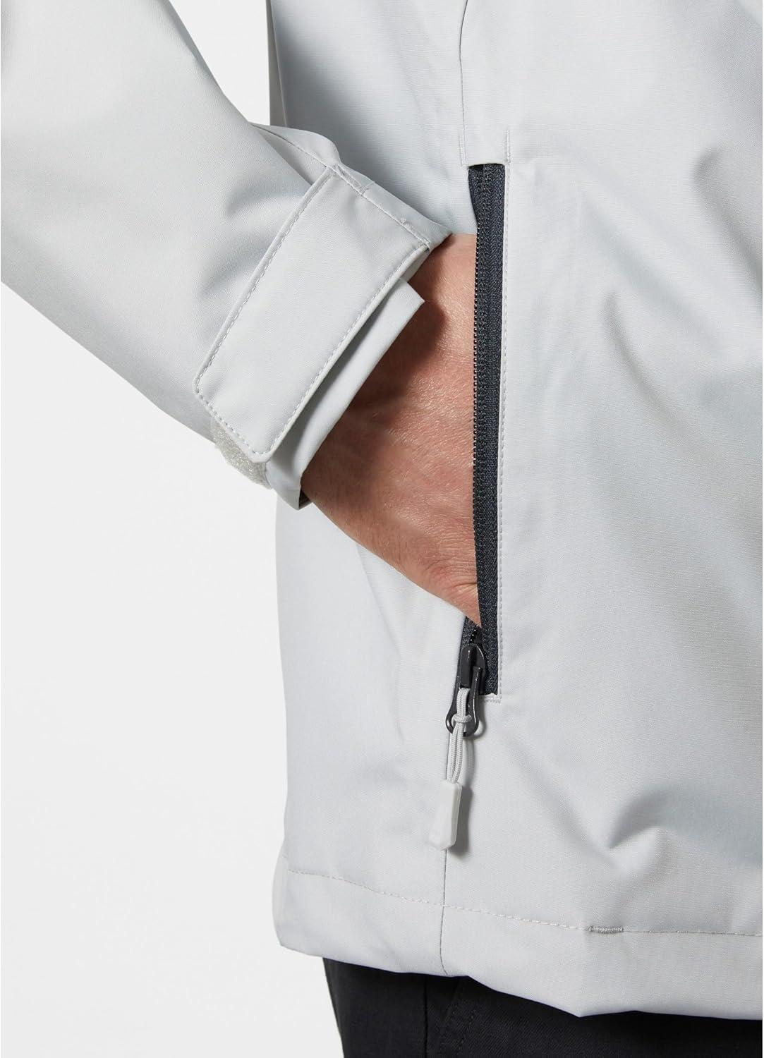 imageHellyHansen Mens Crew Hooded Jacket 2853 Grey Fog