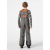Helly-Hansen Junior Summit 2.0 Bib Pant, Unisex Waterproof Ski & Snowboard Overalls, Adjustable Fit, Breathable, Durable(876 Concrete)