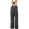 Helly-Hansen Junior Summit 2.0 Bib Pant, Unisex Waterproof Ski & Snowboard Overalls, Adjustable Fit, Breathable, Durable(990 Black / 1.0)