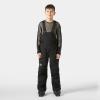Helly-Hansen Junior Summit 2.0 Bib Pant, Unisex Waterproof Ski & Snowboard Overalls, Adjustable Fit, Breathable, Durable(990 Black)
