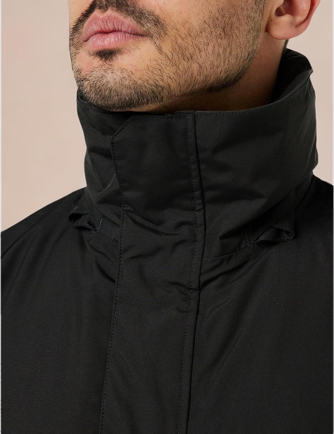 imageHellyHansen mens Dubliner Waterproof Breathable Insulated Long Hooded Jacket990 Black