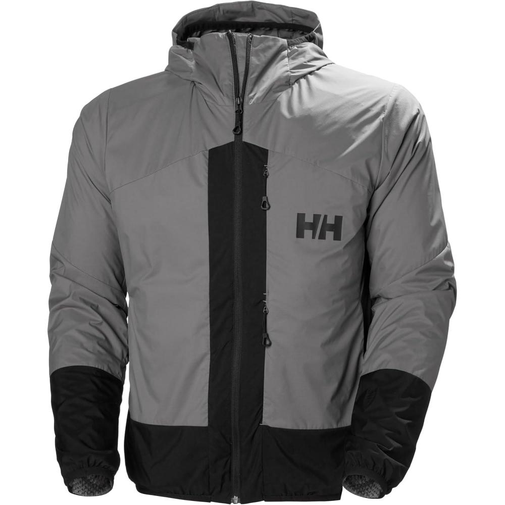 imageHellyHansen ODIN BC LT INSULATOR HOOD Jacket for Men Lightweight Waterproof Breathable Insulated Outdoor Gear876 Concrete