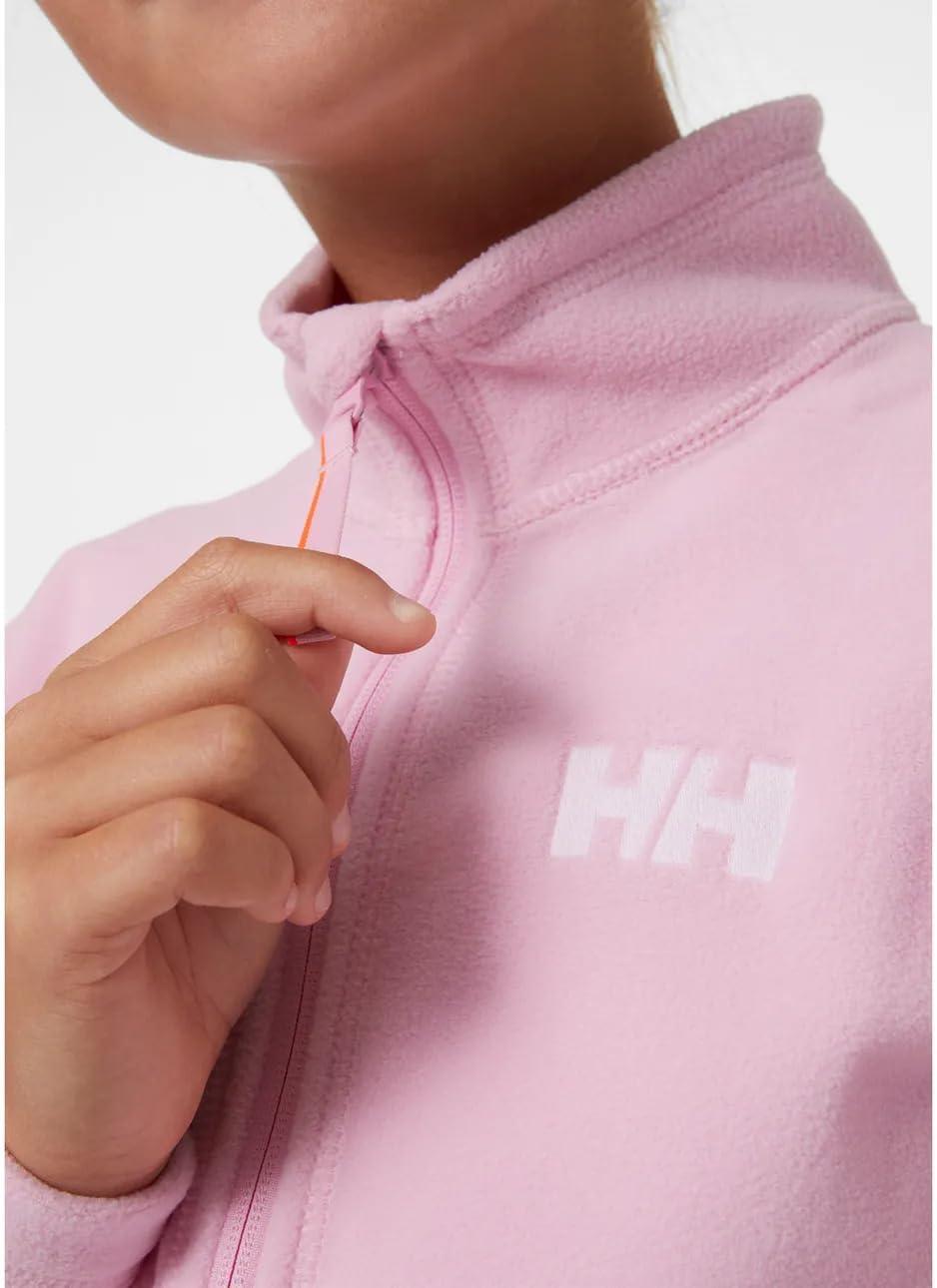 imageHellyHansen unisexchild Kids Daybreaker 20 Fullzip Fleece Jacket095 Pink Sorbet
