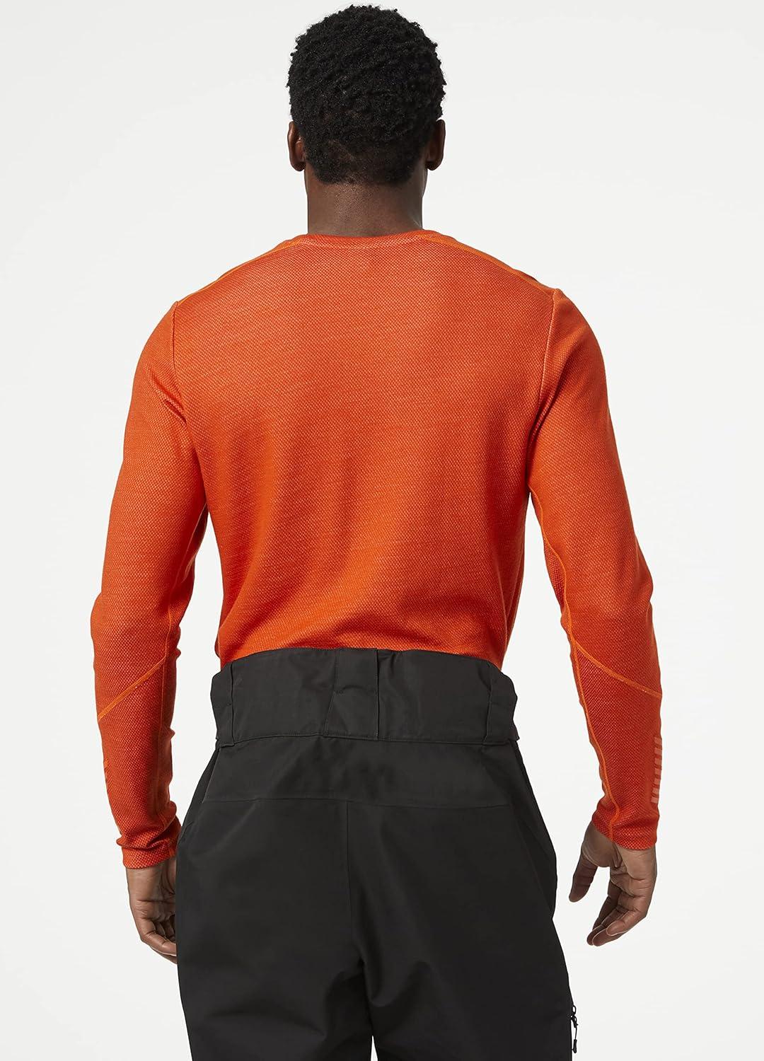 imageHellyHansen LIFA Merino Midweight Crew Base Layer for Men Warm amp Breathable Ideal for Winter Sports amp Outdoor Activities300 Patrol Orange