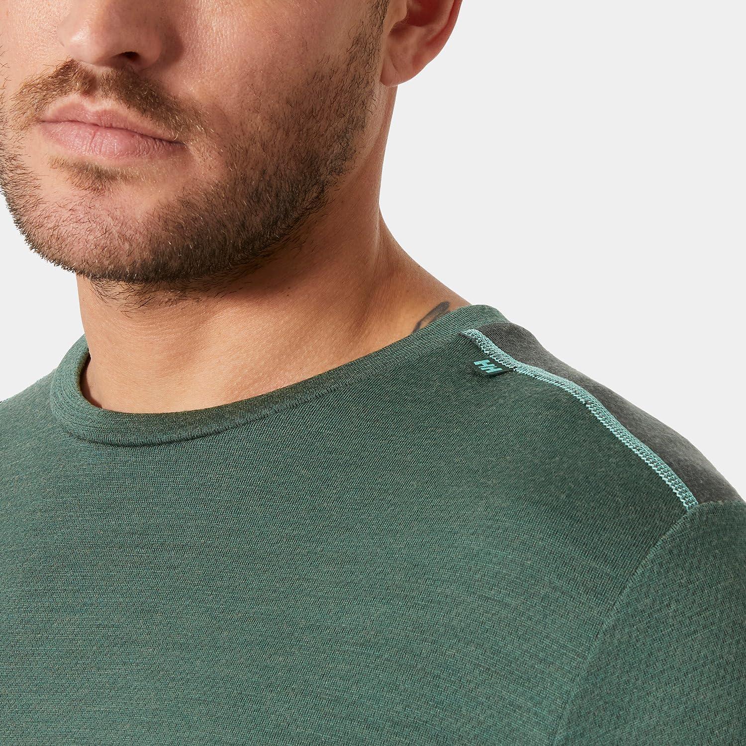 imageHellyHansen LIFA Merino Midweight Crew Base Layer for Men Warm amp Breathable Ideal for Winter Sports amp Outdoor Activities390 Jungle Green