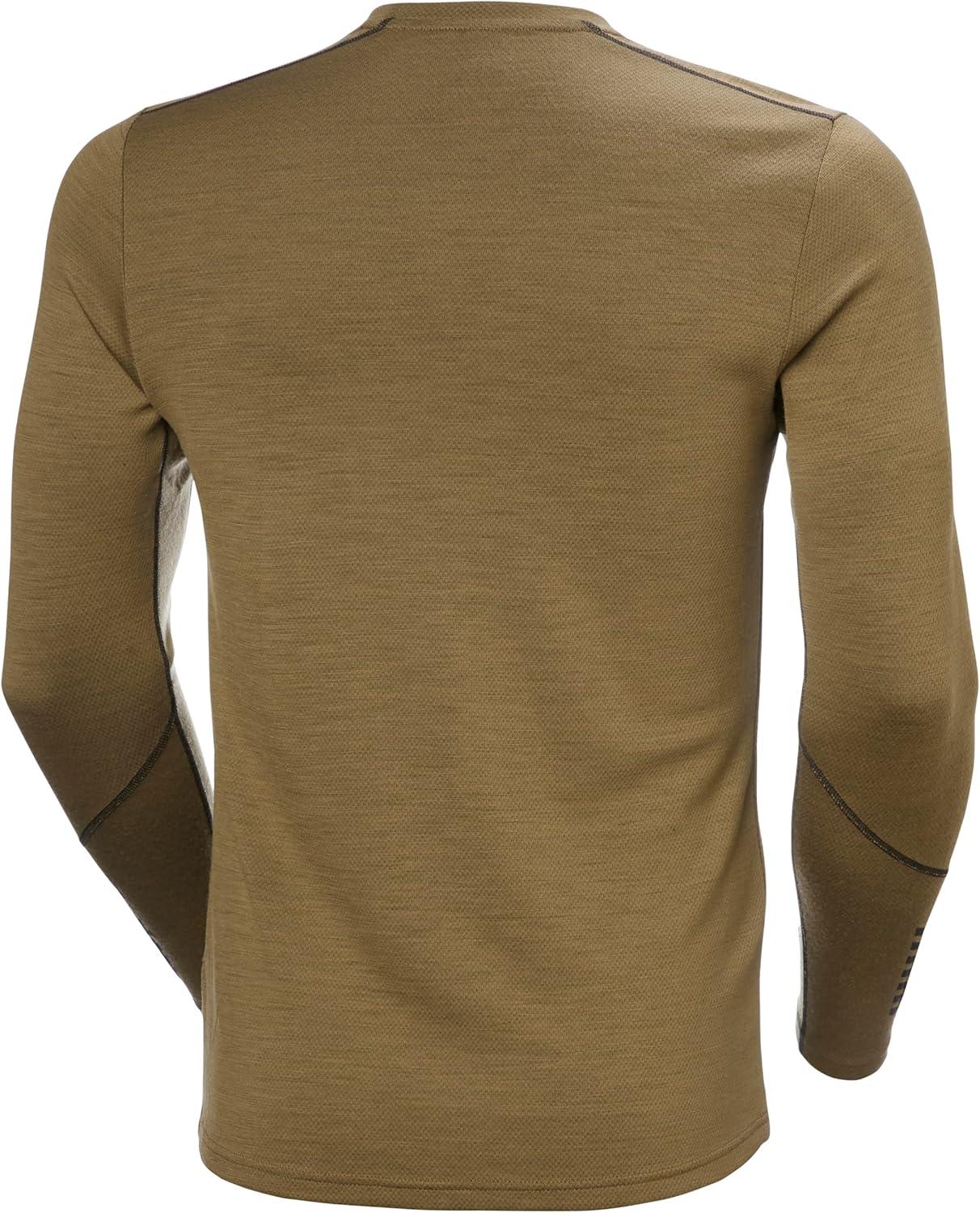 imageHellyHansen LIFA Merino Midweight Crew Base Layer for Men Warm amp Breathable Ideal for Winter Sports amp Outdoor Activities718 Sepia