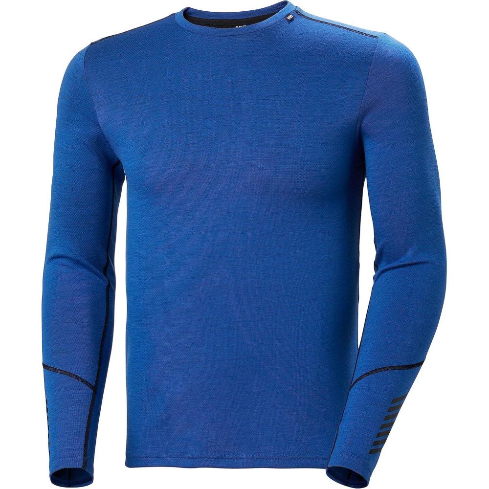 imageHellyHansen LIFA Merino Midweight Crew Base Layer for Men  Warm amp Breathable Ideal for Winter Sports amp Outdoor Activities543 Cobalt 20