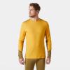 Helly-Hansen LIFA Merino Midweight Crew Base Layer for Men – Warm & Breathable, Ideal for Winter Sports & Outdoor Activities(343 Golden Glow)