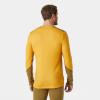 Helly-Hansen LIFA Merino Midweight Crew Base Layer for Men – Warm & Breathable, Ideal for Winter Sports & Outdoor Activities(343 Golden Glow)