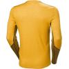 Helly-Hansen LIFA Merino Midweight Crew Base Layer for Men – Warm & Breathable, Ideal for Winter Sports & Outdoor Activities(343 Golden Glow)