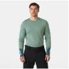 Helly-Hansen LIFA Merino Midweight Crew Base Layer for Men – Warm & Breathable, Ideal for Winter Sports & Outdoor Activities(489 Cactus)