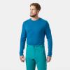 Helly-Hansen LIFA Merino Midweight Crew Base Layer for Men – Warm & Breathable, Ideal for Winter Sports & Outdoor Activities(578 Neptune Blue)