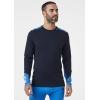 Helly-Hansen LIFA Merino Midweight Crew Base Layer for Men – Warm & Breathable, Ideal for Winter Sports & Outdoor Activities(597 Navy)