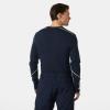 Helly-Hansen LIFA Merino Midweight Crew Base Layer for Men – Warm & Breathable, Ideal for Winter Sports & Outdoor Activities(600 Navy)