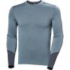 Helly-Hansen LIFA Merino Midweight Crew Base Layer for Men – Warm & Breathable, Ideal for Winter Sports & Outdoor Activities(601 Washed Navy)