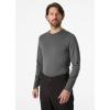 Helly-Hansen LIFA Merino Midweight Crew Base Layer for Men – Warm & Breathable, Ideal for Winter Sports & Outdoor Activities(876 Concrete)