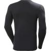 Helly-Hansen LIFA Merino Midweight Crew Base Layer for Men – Warm & Breathable, Ideal for Winter Sports & Outdoor Activities(990 Black)