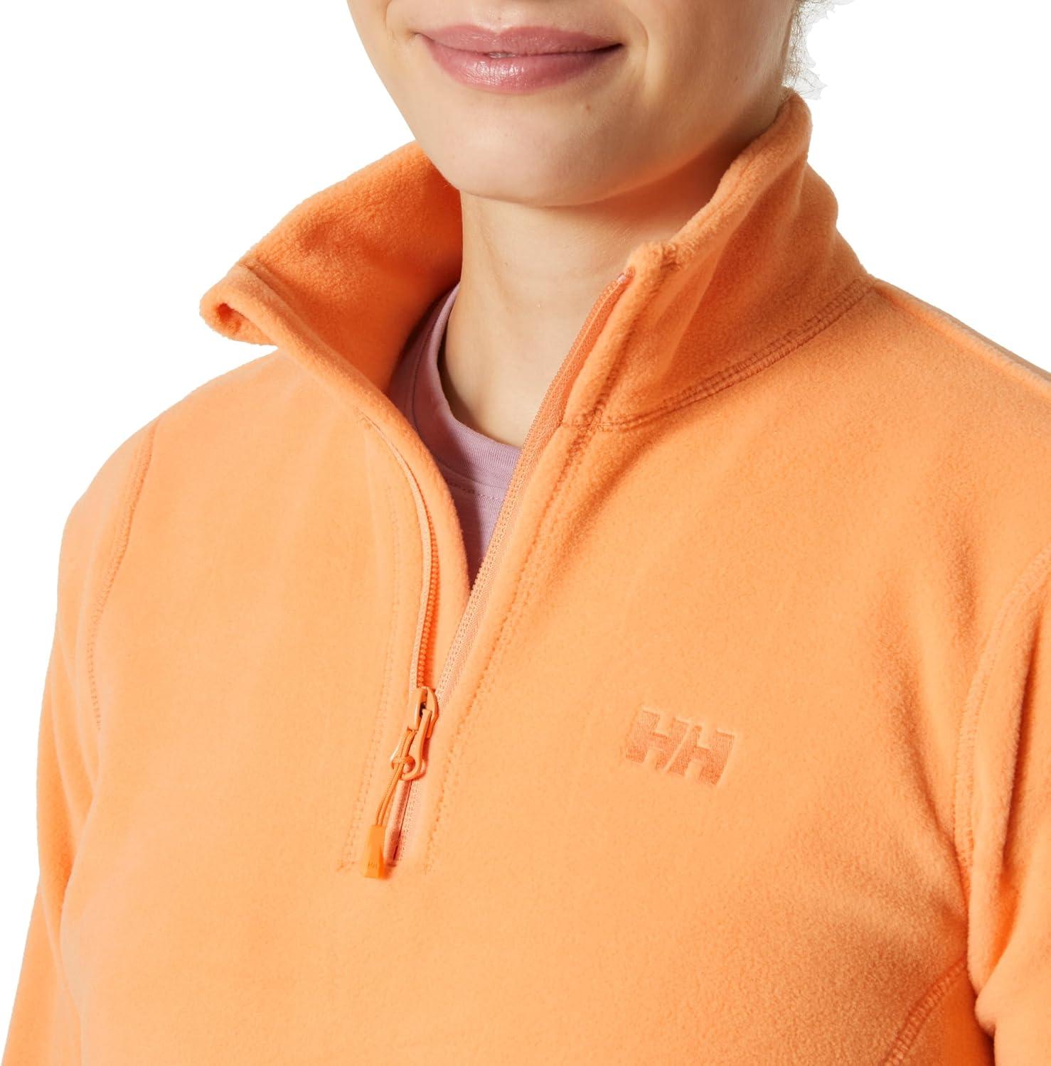 imageHellyHansen 50845 Womens Daybreaker 12 Zip Fleece Pullover Jacket306 Apricot Crush