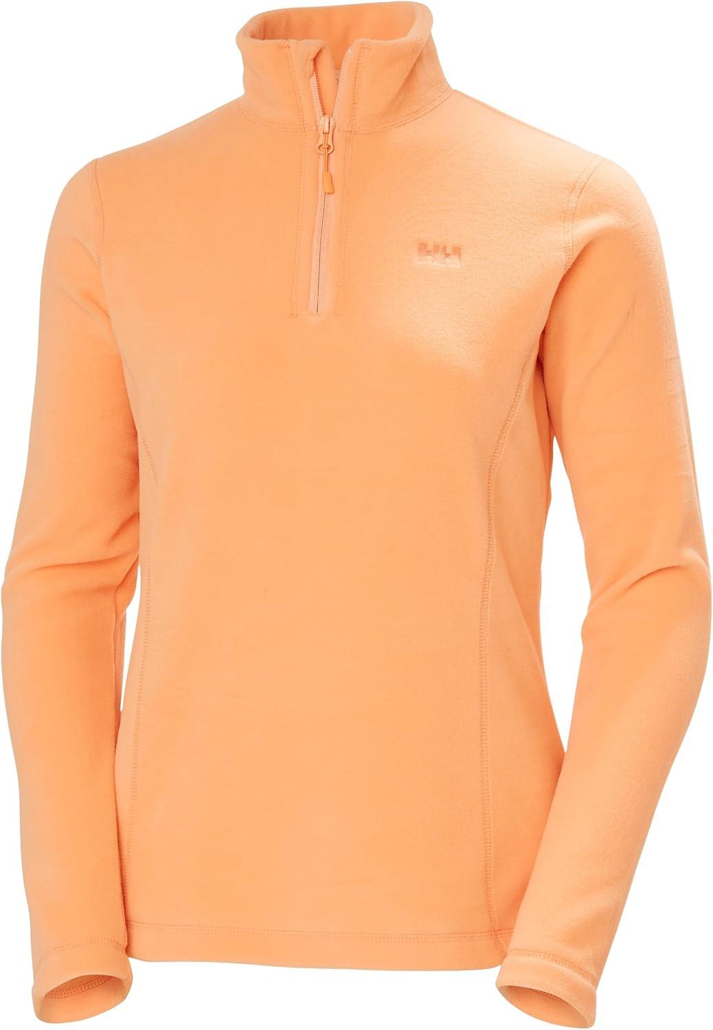 imageHellyHansen 50845 Womens Daybreaker 12 Zip Fleece Pullover Jacket306 Apricot Crush