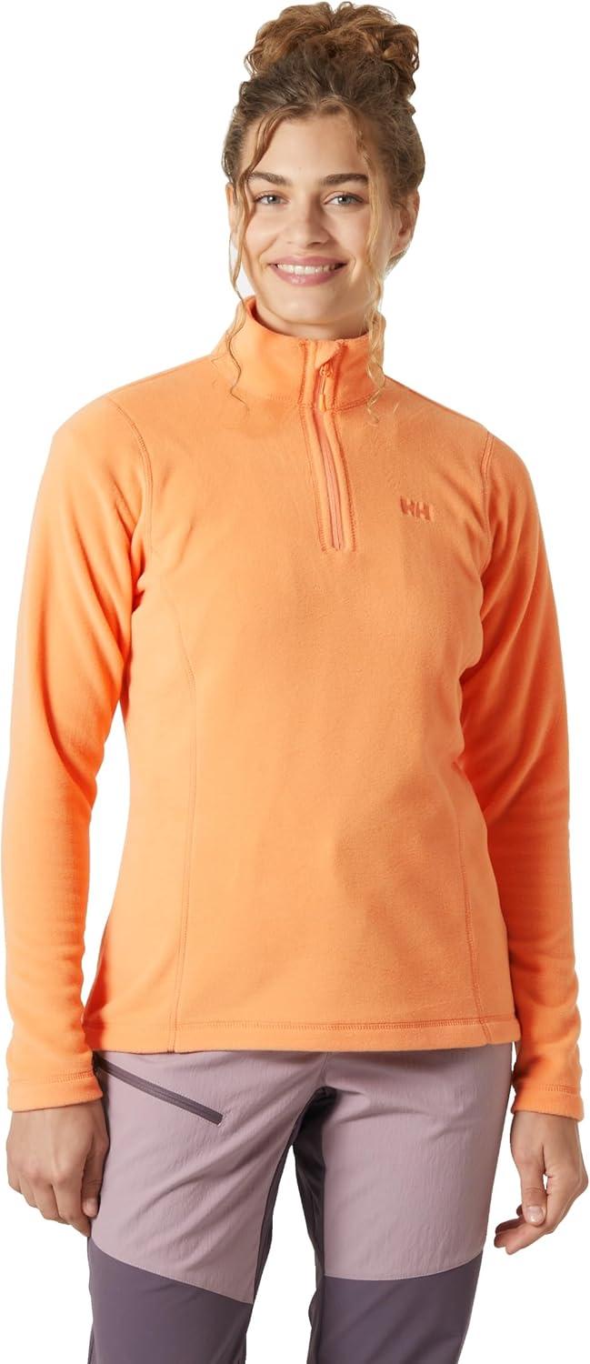 imageHellyHansen 50845 Womens Daybreaker 12 Zip Fleece Pullover Jacket306 Apricot Crush