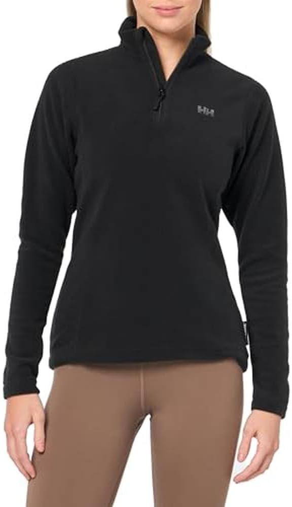 imageHellyHansen 50845 Womens Daybreaker 12 Zip Fleece Pullover Jacket990 Black
