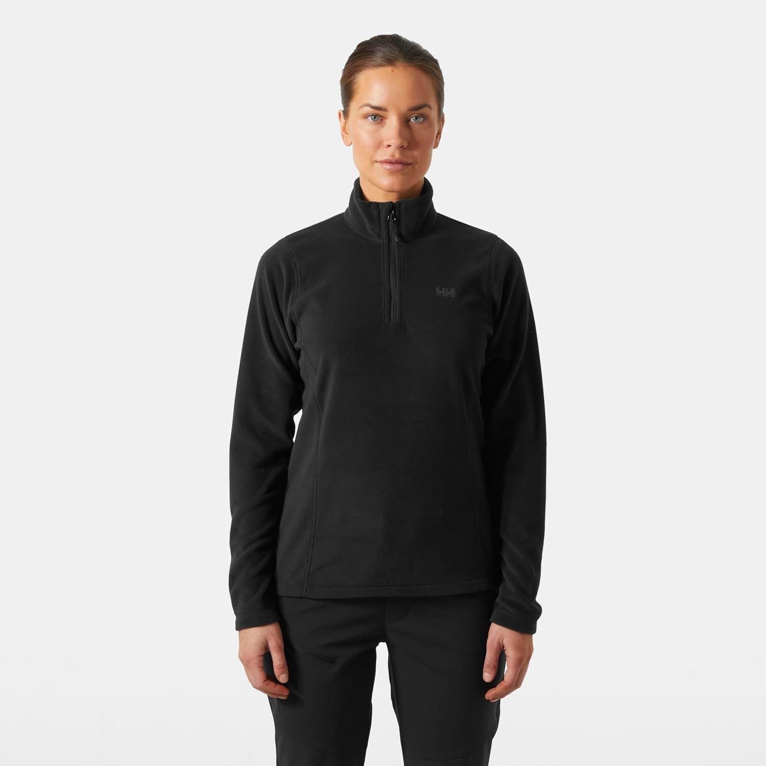 imageHellyHansen 50845 Womens Daybreaker 12 Zip Fleece Pullover Jacket991 Black