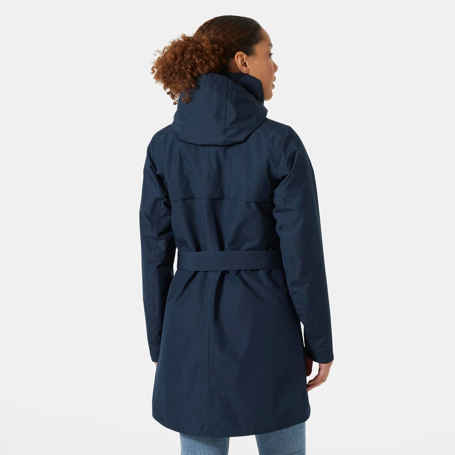 imageHellyHansen womens Welsey Ii Trench Insulated Waterproof Breathable Jacket598 Navy
