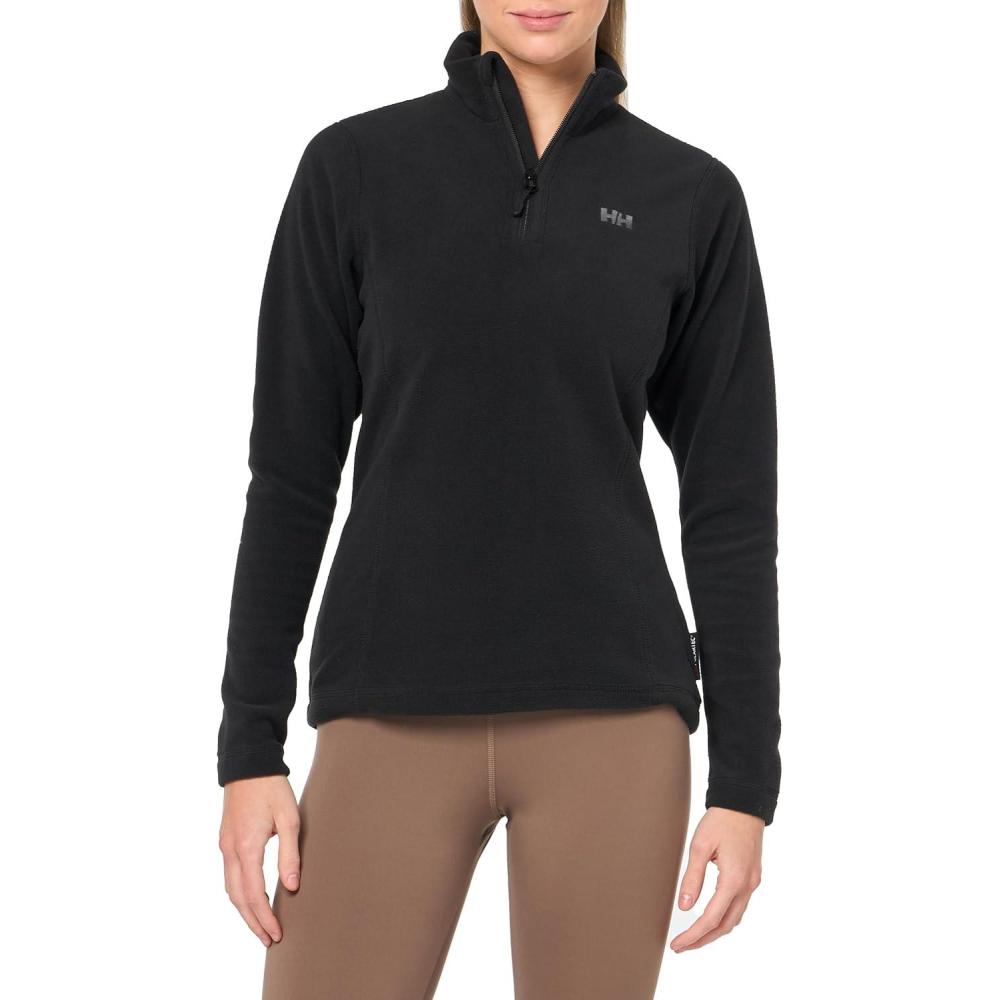 imageHellyHansen 50845 Womens Daybreaker 12 Zip Fleece Pullover Jacket991 Black