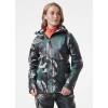 Helly Hansen womens Moss Jacket(436 Midnight Green Esra Print)