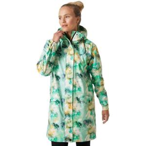 Helly Hansen womens Moss Rain Coat(406 Jade Esra)