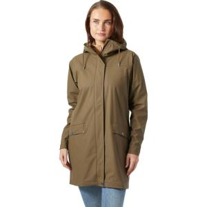 Helly Hansen womens Moss Rain Coat(718 Sepia)