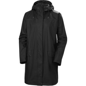 Helly Hansen womens Moss Rain Coat(990 Black)