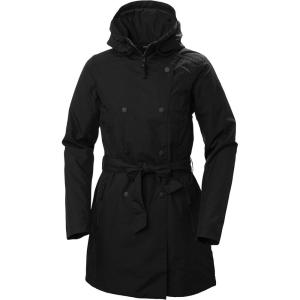 Helly-Hansen womens Welsey Ii Trench Insulated Waterproof Breathable Jacket(990 Black)